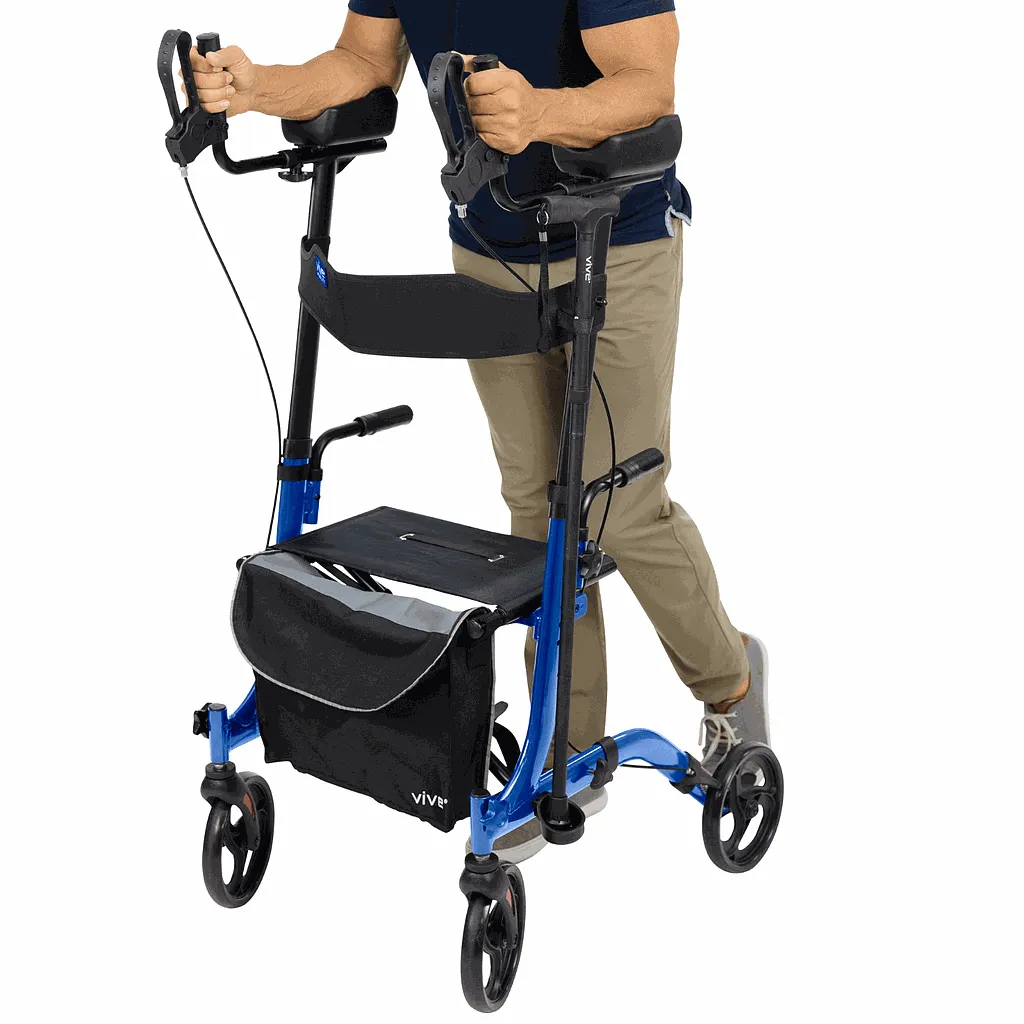 UpRight Walker - 4 Wheels with Seat
