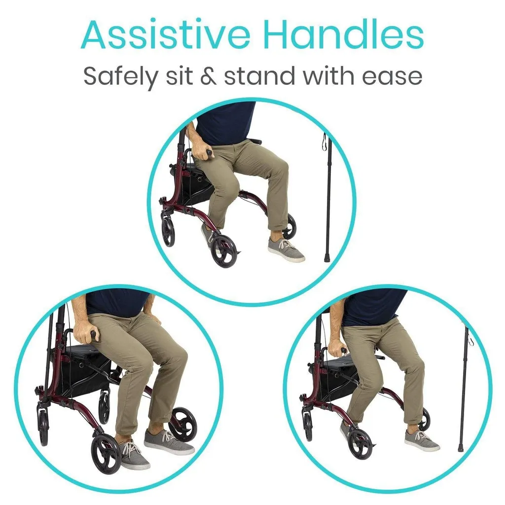 UpRight Walker - 4 Wheels with Seat