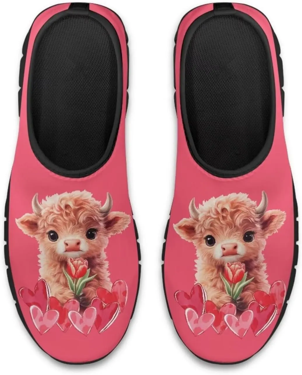 Valentine's Day Slip On Sneakers for Women Casual Low Top Flat Shoes Mesh Breathable Work Tennis Footwear
