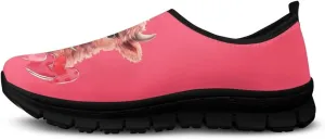 Valentine's Day Slip On Sneakers for Women Casual Low Top Flat Shoes Mesh Breathable Work Tennis Footwear