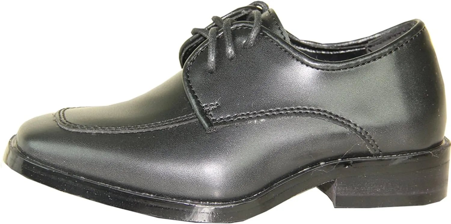 VANGELO Men Dress Shoe TAB and Tux Oxford Formal Tuxedo for Prom Wedding Uniform Medium and Wide Width Black Grey Ivory White Patent