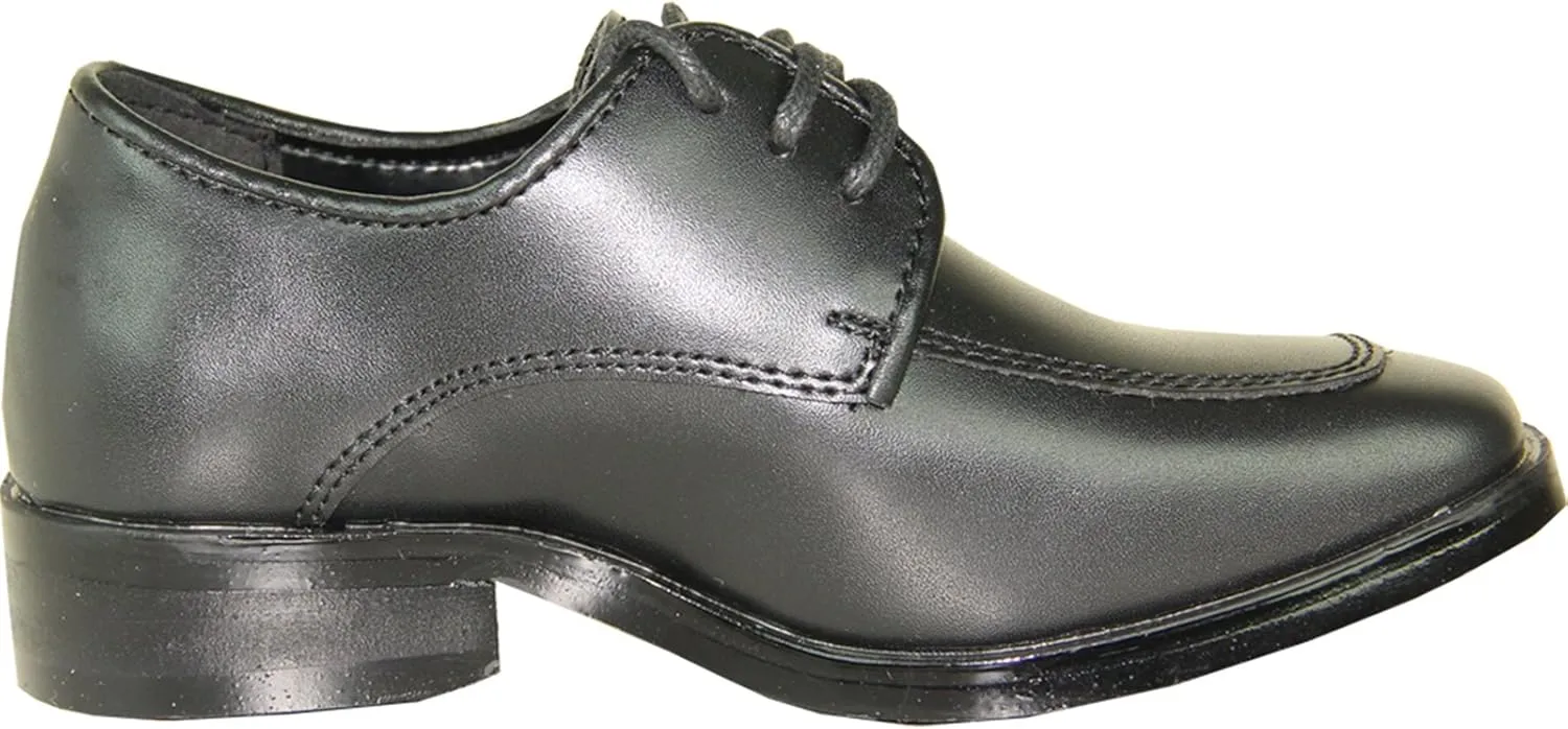 VANGELO Men Dress Shoe TAB and Tux Oxford Formal Tuxedo for Prom Wedding Uniform Medium and Wide Width Black Grey Ivory White Patent