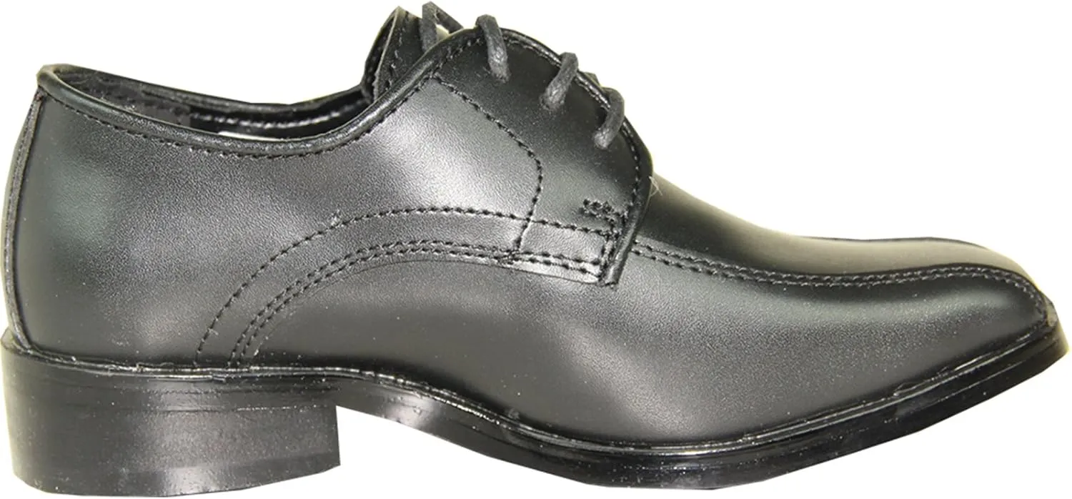 VANGELO Men Dress Shoe TAB and Tux Oxford Formal Tuxedo for Prom Wedding Uniform Medium and Wide Width Black Grey Ivory White Patent