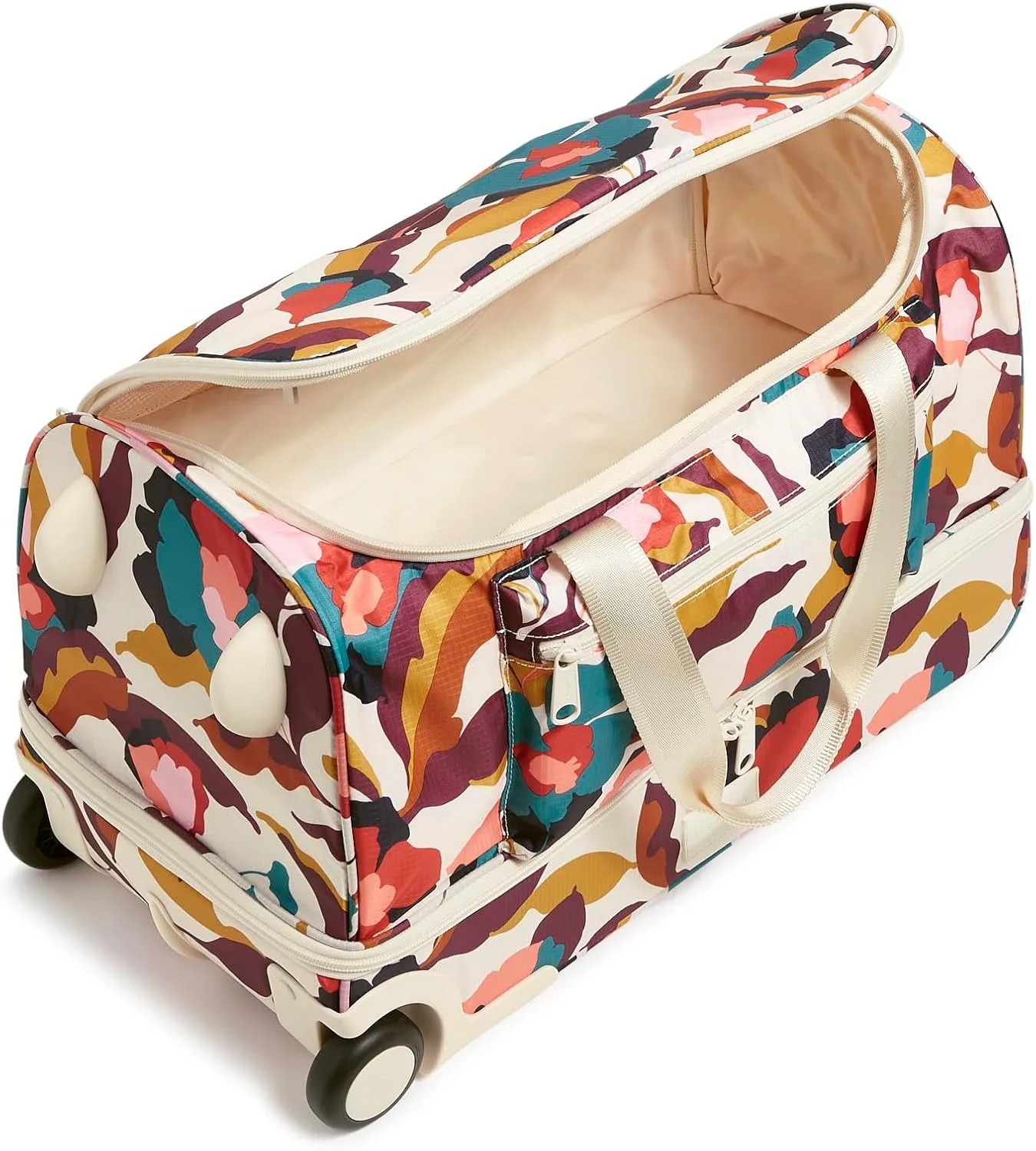 Vera Bradley Women's Recycled Ripstop Foldable Rolling Duffel Bag Travel