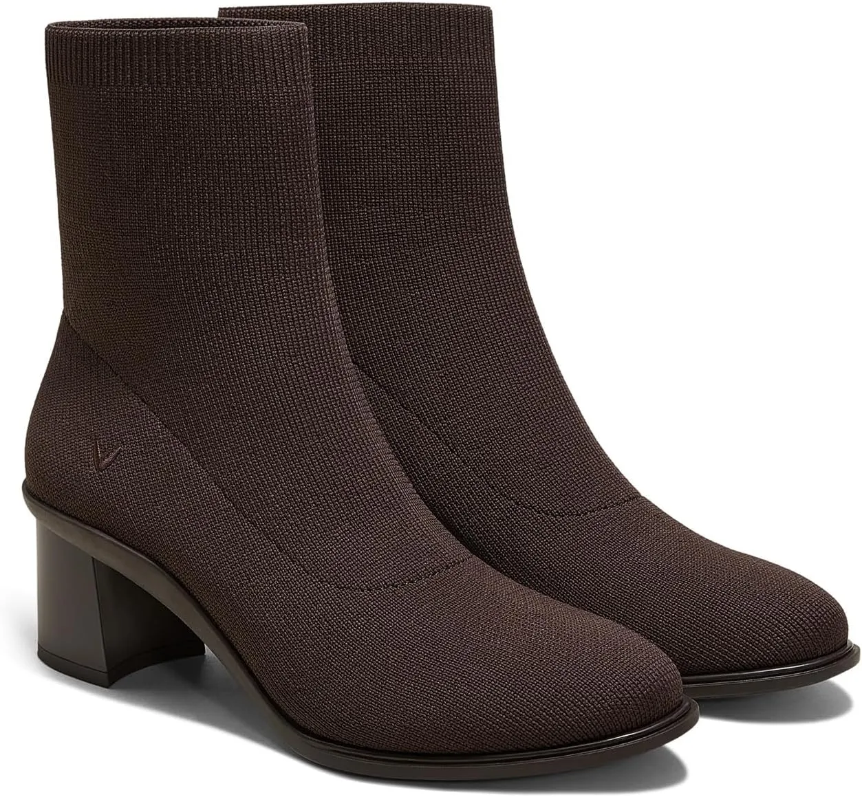 VIVAIA Amanda Women's Water-repellent Water-Repellent Stretchy UpperHeel Boot Round-Toe Booties 6.5cm/2.5" heel height Boots Extra Roomy Almond-Toe lady dress jeans Winter Fall Running Heel Boots