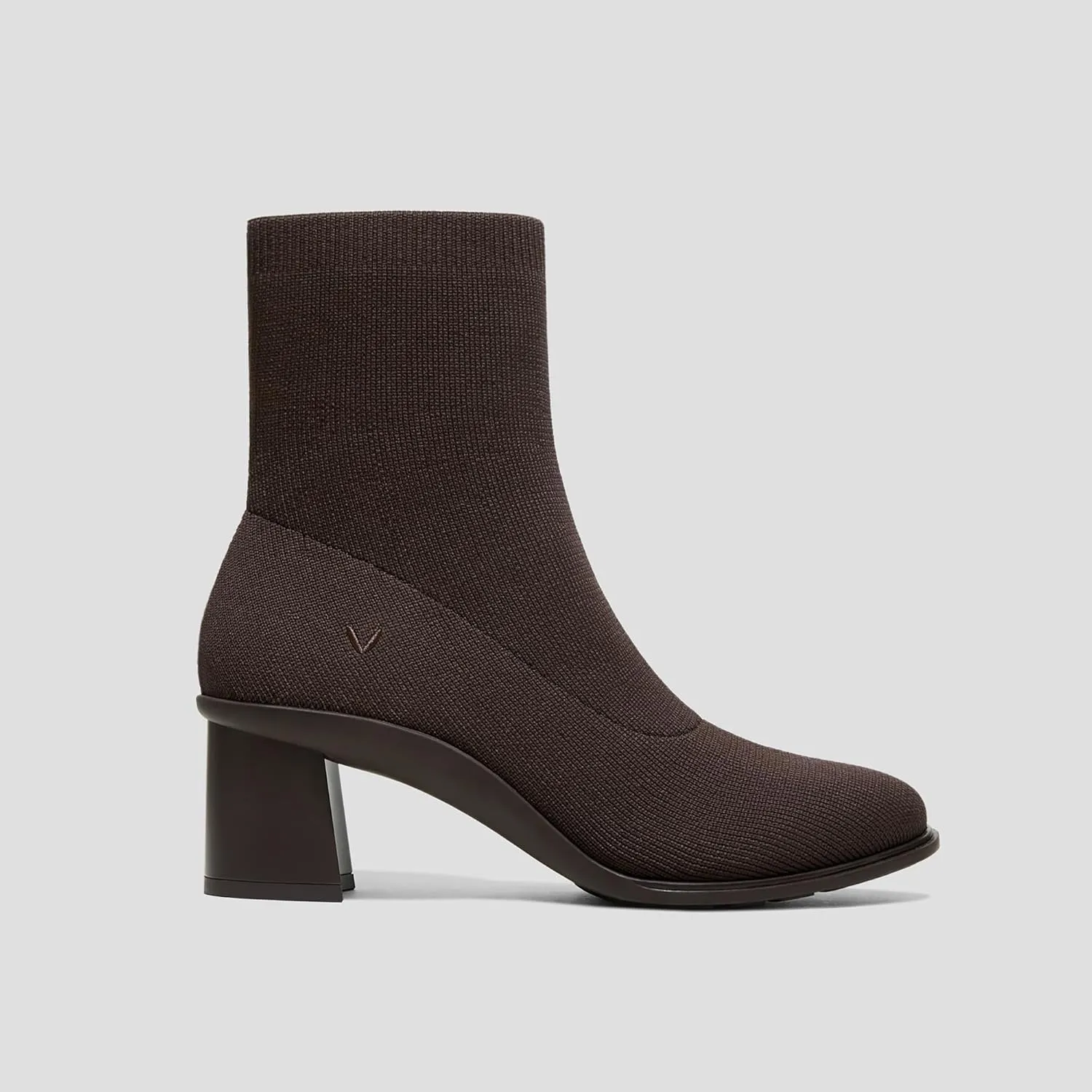 VIVAIA Amanda Women's Water-repellent Water-Repellent Stretchy UpperHeel Boot Round-Toe Booties 6.5cm/2.5" heel height Boots Extra Roomy Almond-Toe lady dress jeans Winter Fall Running Heel Boots