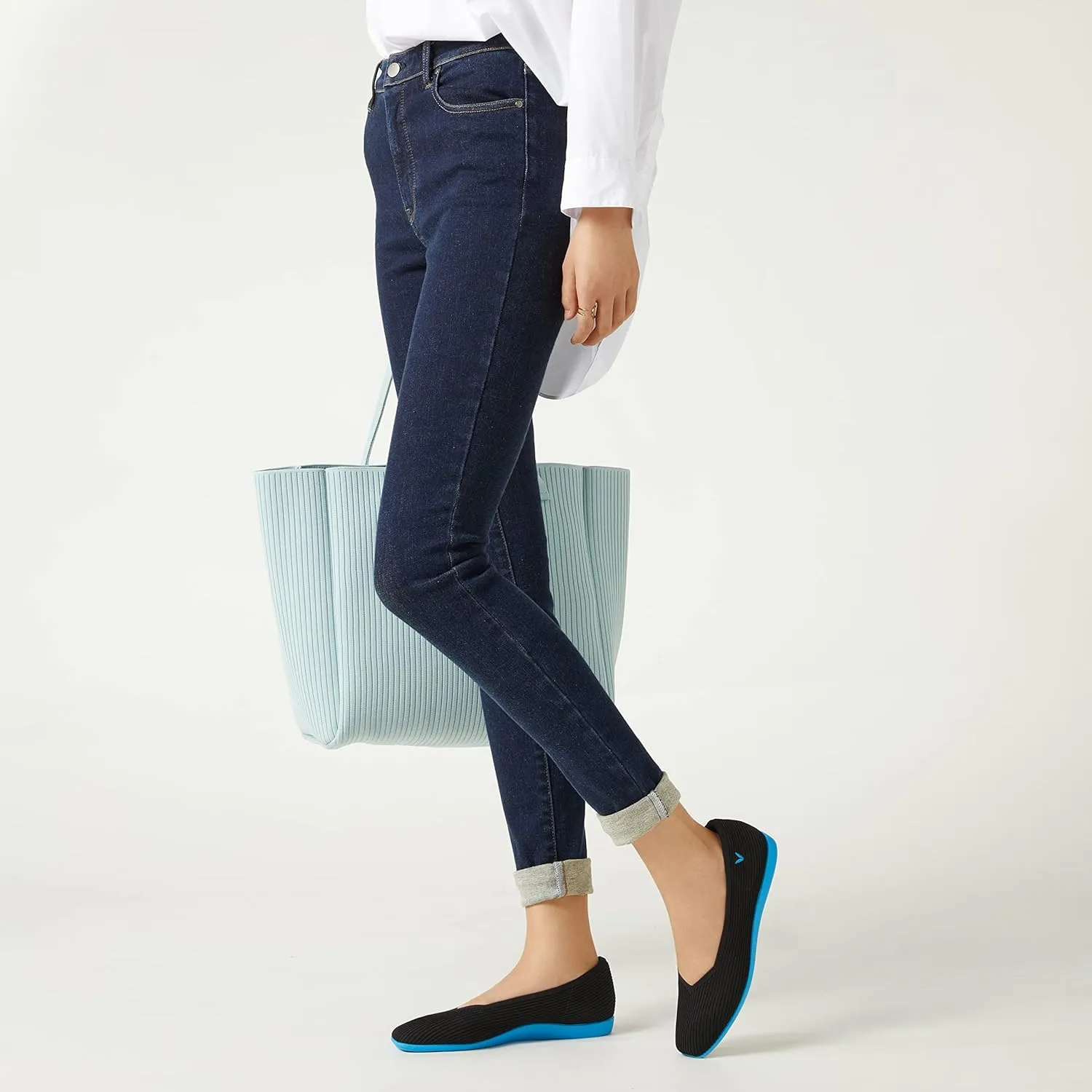 VIVAIA Margot Walker Women's Lightweight Square Toe V Cut Flats Slip on Washable Casual Flats