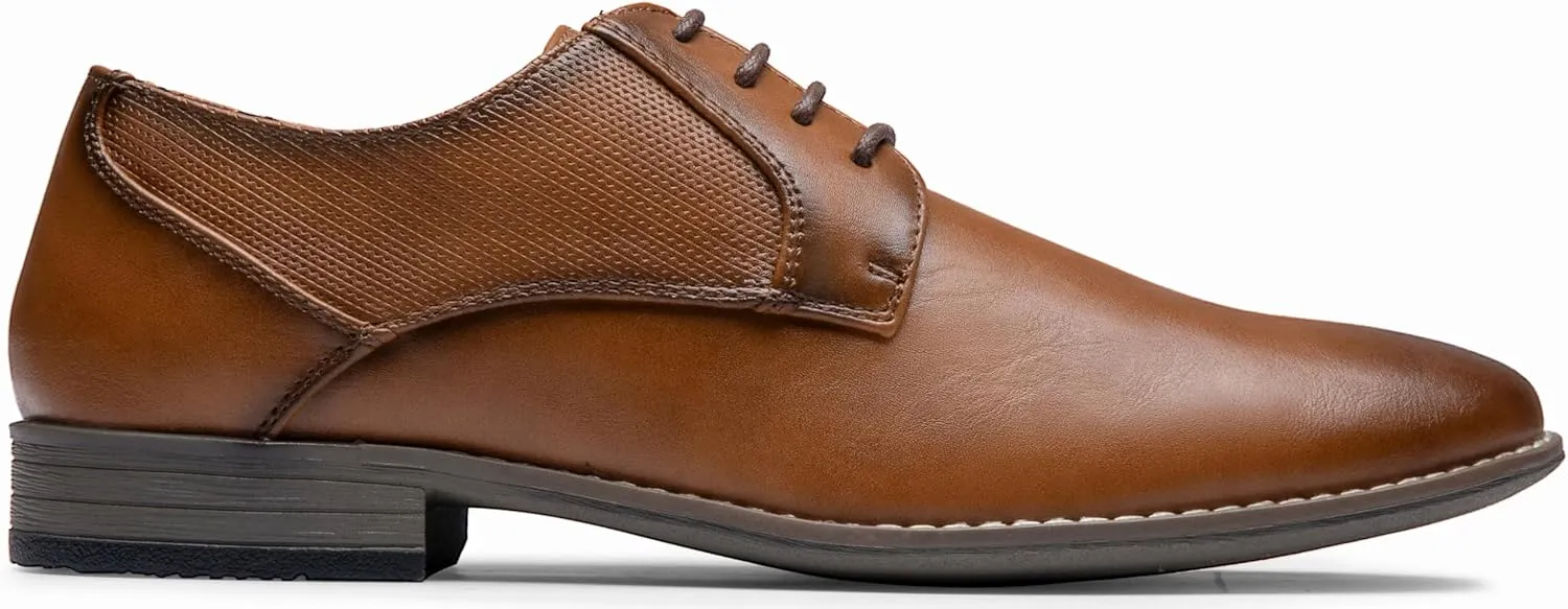 Vostey Men's Dress Shoes Formal Oxford Shoes Classic Lace Up Derby Shoes
