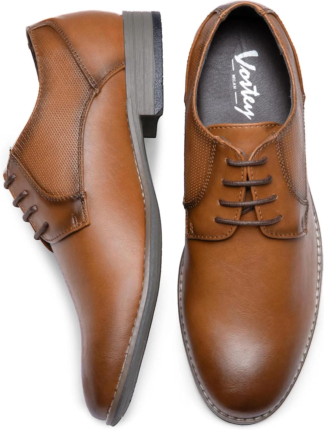 Vostey Men's Dress Shoes Formal Oxford Shoes Classic Lace Up Derby Shoes
