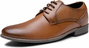 Vostey Men's Dress Shoes Formal Oxford Shoes Classic Lace Up Derby Shoes