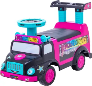 WADDLE Toddler Ride On Toy - Push Car, Interactive Musical Toys for Toddlers 1-3 with Microphone, Keyboard & Drumsticks, Toddler Activities, Foot to Floor, Durable Baby Car, Easy Assembly, Baby Toy