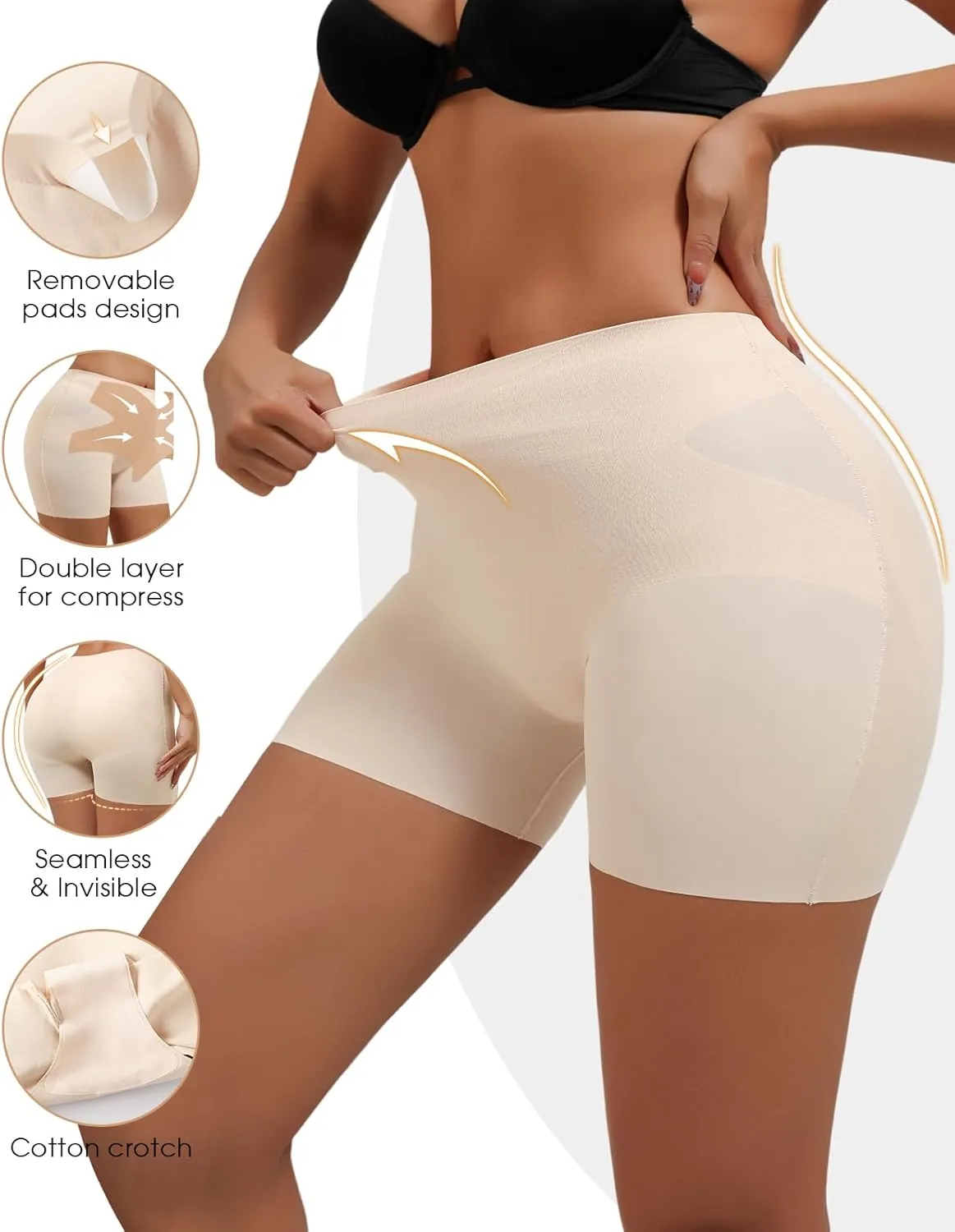 Waist Trainer For Women Lower Belly Fat Butt Lifting Womens Underwear Seamless Tummy Control Fake Buttock Panties