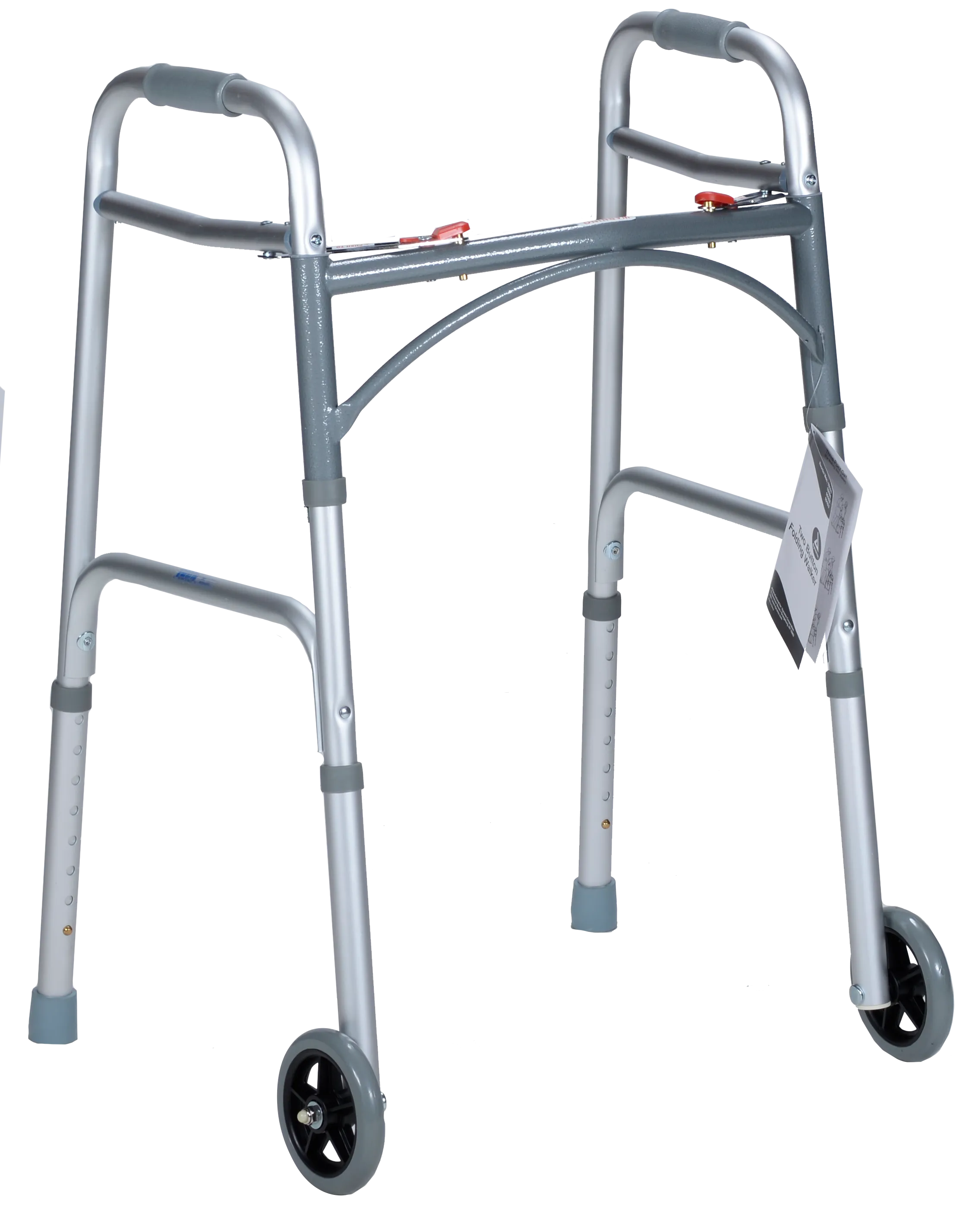 Walker Adjustable Junior 25-32" 300lb 2 Button Optional Wheels by Dynarex