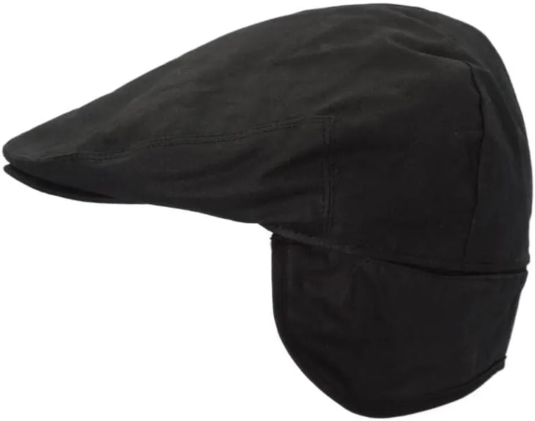 Walker and Hawkes - Wax Edmond Flat Cap w/Foldable Ear Flaps