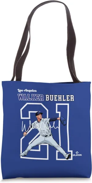 Walker Buehler | Los Angeles Baseball Players | MLBWBR3004 Tote Bag