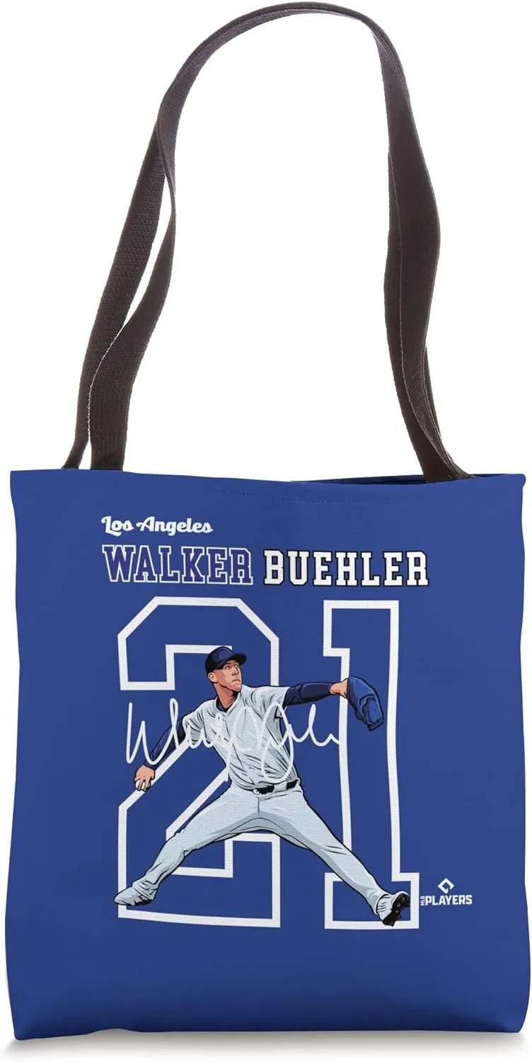 Walker Buehler | Los Angeles Baseball Players | MLBWBR3004 Tote Bag