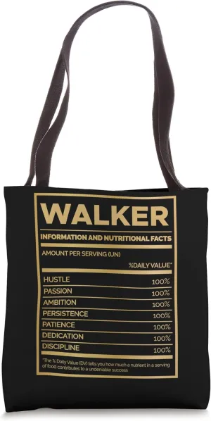 Walker Nutrition Information Amount Per Serving Tote Bag