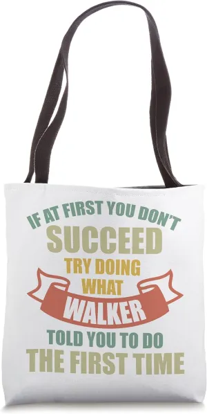 WALKER Personalized Name Shirt WALKER First Name Tote Bag