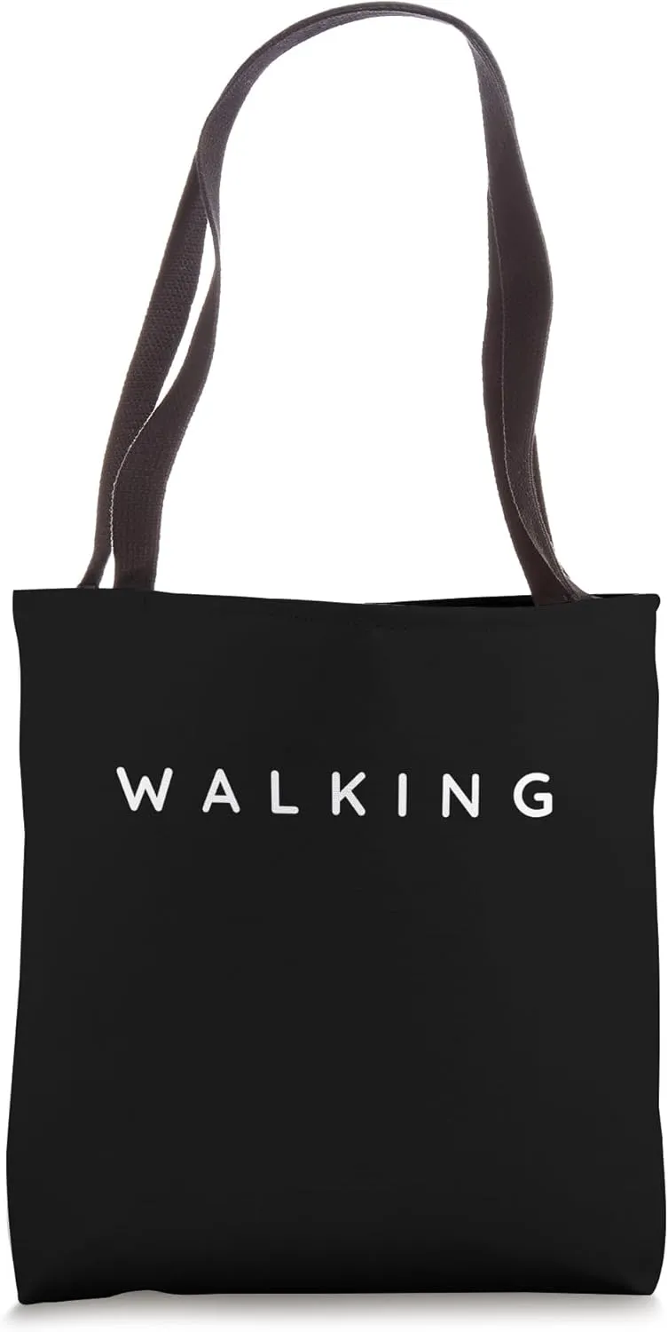 Walker / Walkers / Walking Modern, Contemporary Font Design Tote Bag