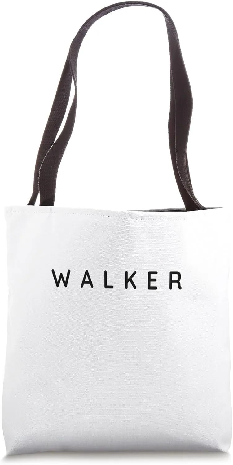 Walker / Walkers / Walking Modern, Contemporary Font Design Tote Bag