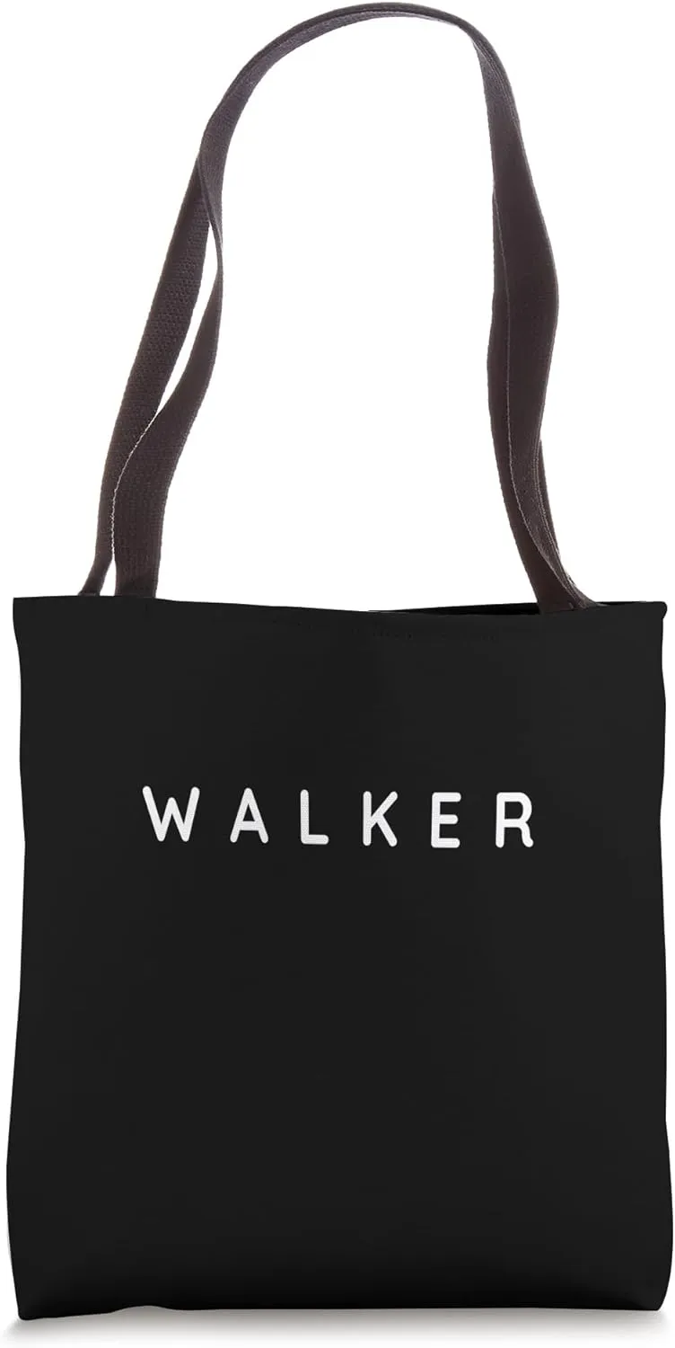Walker / Walkers / Walking Modern, Contemporary Font Design Tote Bag