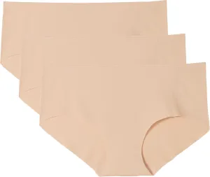 WANDER Womens Seamless Underwear 3-Pack Pure Invisible Breathable Brief Ladies Stretch Hipster Panties