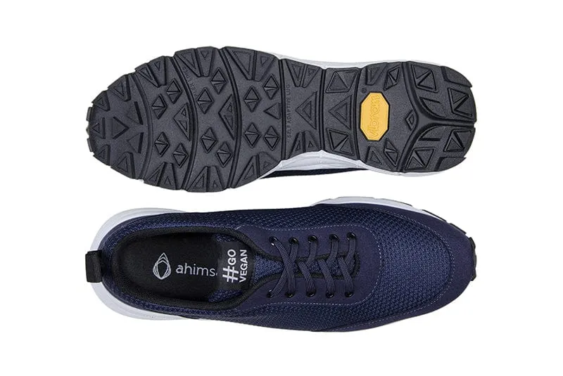 Wave Unisex Vegan Suede Sneakers | Navy Blue