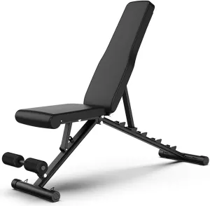 Weight Bench Adjustable Strength Training Bench Weight Bench Home Training Gym Dumbbell Bench Weight Lifting Sit Up Bench Flat Incline Decline Multiuse Workout Bench (A)