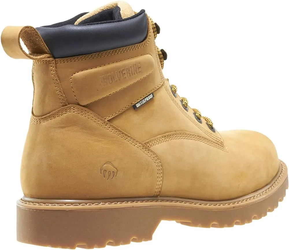 WOLVERINE Men's Floorhand Waterproof Steeltoe 6" Work Boot
