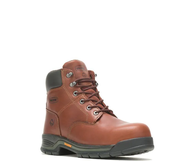 Wolverine Men's Harrison Lace-Up Soft-Toe 6" Work Boot