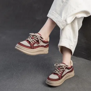 Women Fashion Breathable Mesh Flat Casual Shoes