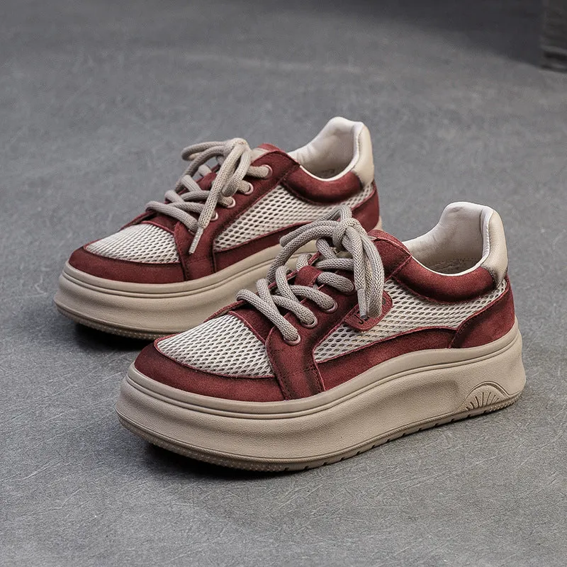 Women Fashion Breathable Mesh Flat Casual Shoes