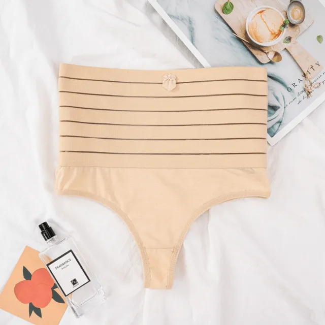 Women High Waist Shaping Thong With Waist Bands