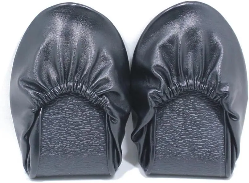Women's Foldable Portable Travel Ballet Flat Roll Up Slipper Shoes with Expandable Matching Purse for High Heels Folding Womens Shoes