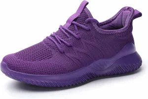 Women's Ladies Tennis Shoes Running Walking Sneakers Work Casual Comfor Lightweight Non-Slip Gym Trainers