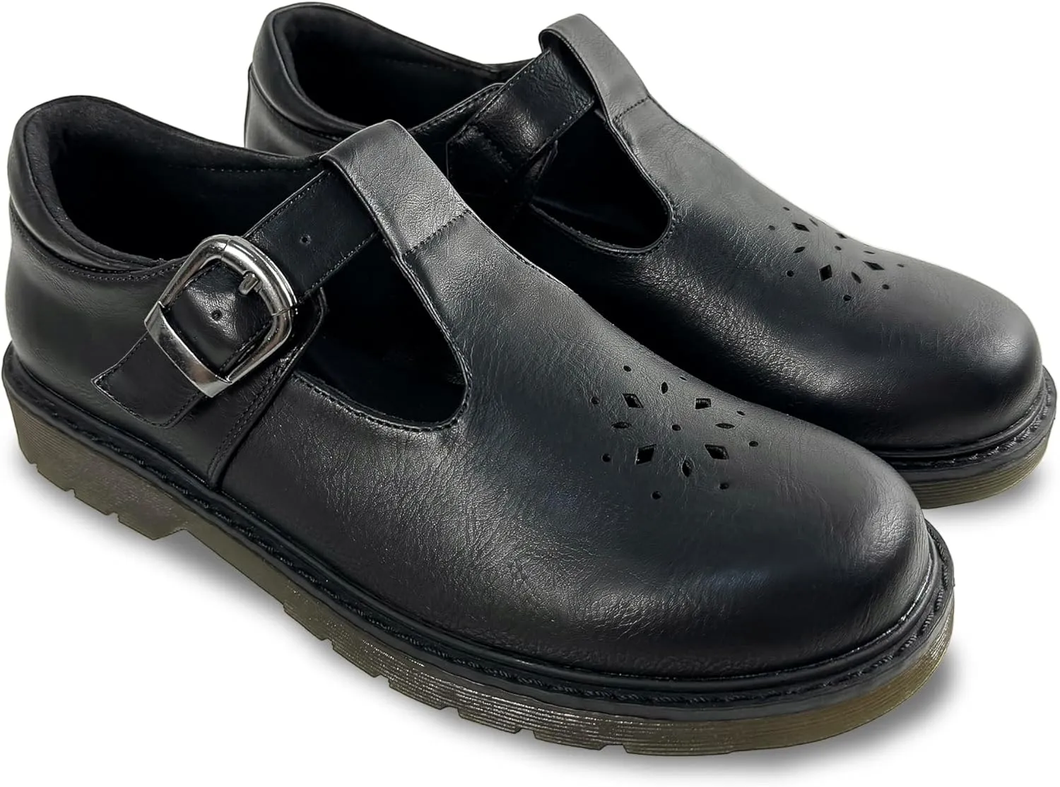 Women's Mary Jane Shoes – Classic Black Oxford Shoes with T-Strap Design | Comfortable & Stylish Mary Janes for Women | Casual & Dressy T-Strap Mary Jane Flats