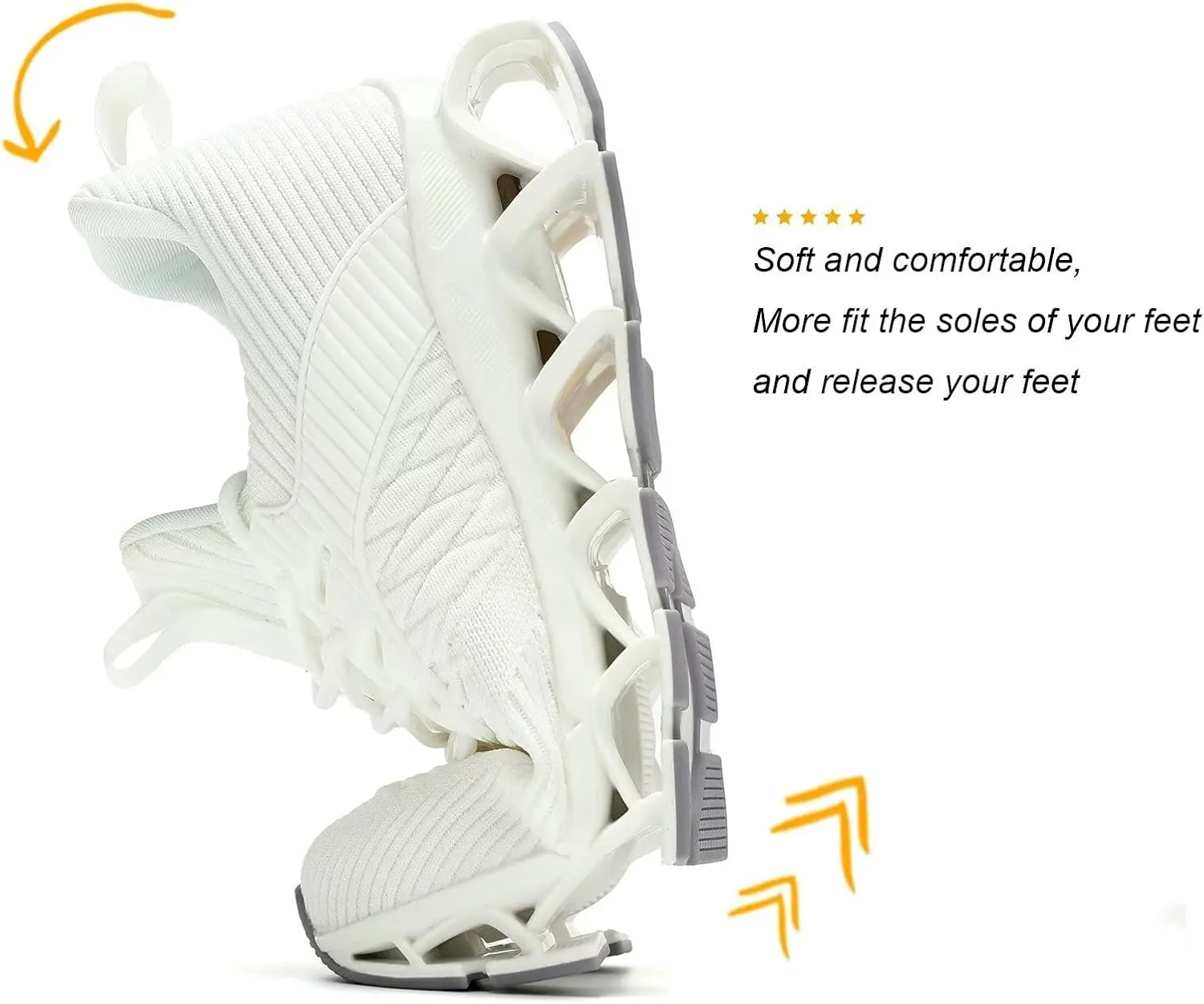 Women's Slip on Walking Running Shoes Blade Tennis Casual Fashion Sneakers Comfort Non Slip Work Sport Athletic Trainer
