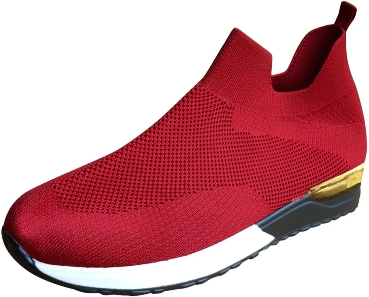 Women's Slip On Walking Shoes Running Comfortable Mens Casual Shoes Mesh Ladies Casual Shoes Black Platform Sneaker Slip On Tennis Shoe Cross Trainer Shoe