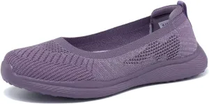 Women's Walking Shoes Breathable Lightweight Fashion Loafers Slip-Ons Sneakers Mesh Casual Ballet Flat Nurse Dress