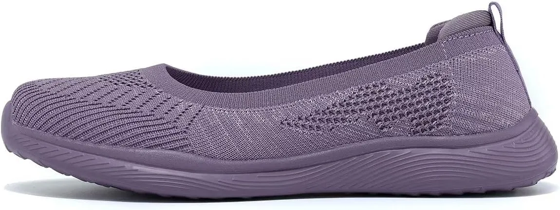 Women's Walking Shoes Breathable Lightweight Fashion Loafers Slip-Ons Sneakers Mesh Casual Ballet Flat Nurse Dress