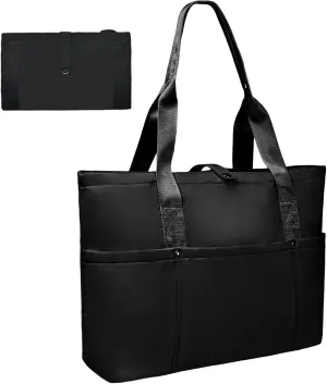 Work Bags for Women- Nursing Clinical Bag with Zipper Large Foldable Travel Bag Water-Resistant Handbag