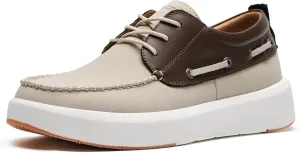 XPACS Men's Orthopedic Leather Dress Walking Shoes: Comfortable Plantar Fasciitis Arch Support Flat Feet Fashion Sneakers, Orthotic Casual Business Work Tennis Oxfords for Heel Foot Pain Relief