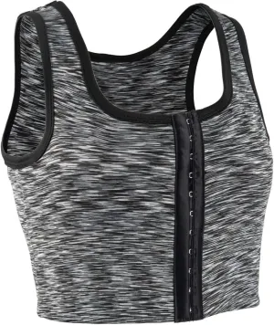 XUJI 3 Rows Central Clasp Chest Binder Tank Top