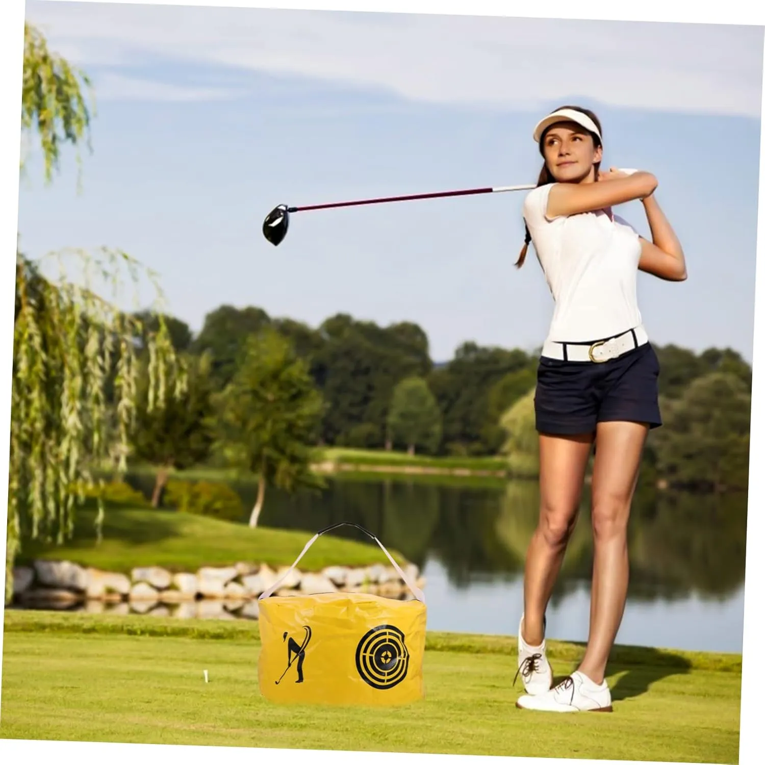 Yardwe 2pcs Golf Swing Bag Power Bag Golf Bag Drill Swing Training Tool Portable Swing Supplies Practice Tool