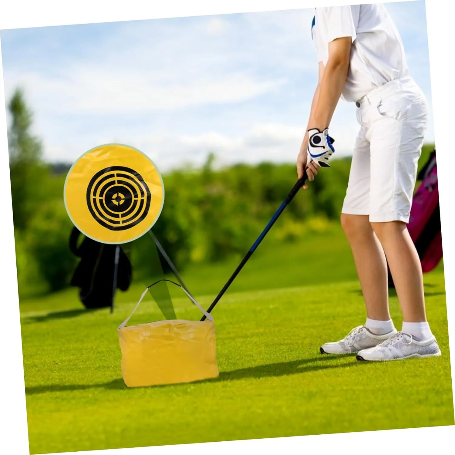 Yardwe 2pcs Golf Swing Bag Power Bag Golf Bag Drill Swing Training Tool Portable Swing Supplies Practice Tool