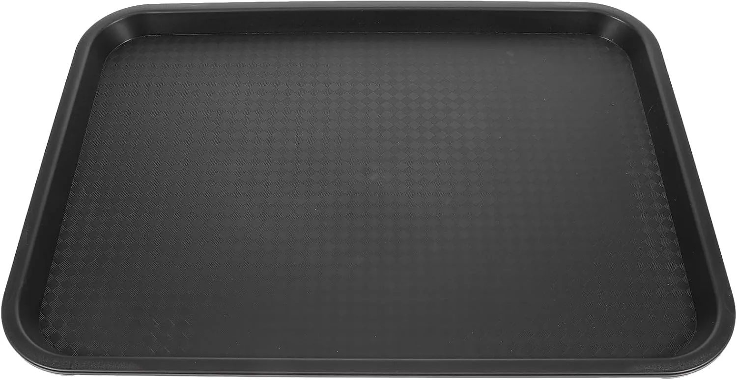 Yardwe Black Plastic Boot Tray - Multi-Purpose Waterproof Shoe Mat for Indoor and Outdoor Use, for Entryways, Mudrooms, and Pet Bowls