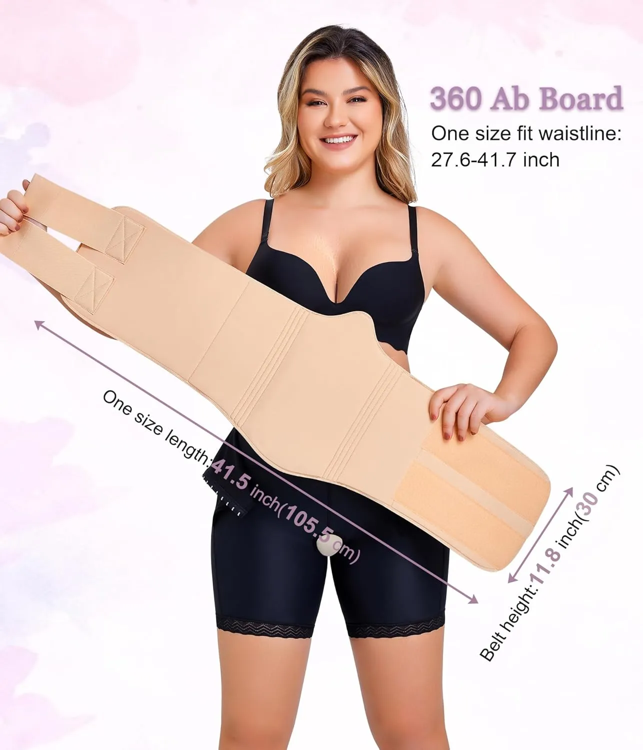 YERKOAD 360 Lipo Foam Ab Board Post Surgery Liposuction Abdominal Compression Boards Belly Wrap Lipo Recovery Waist Cincher