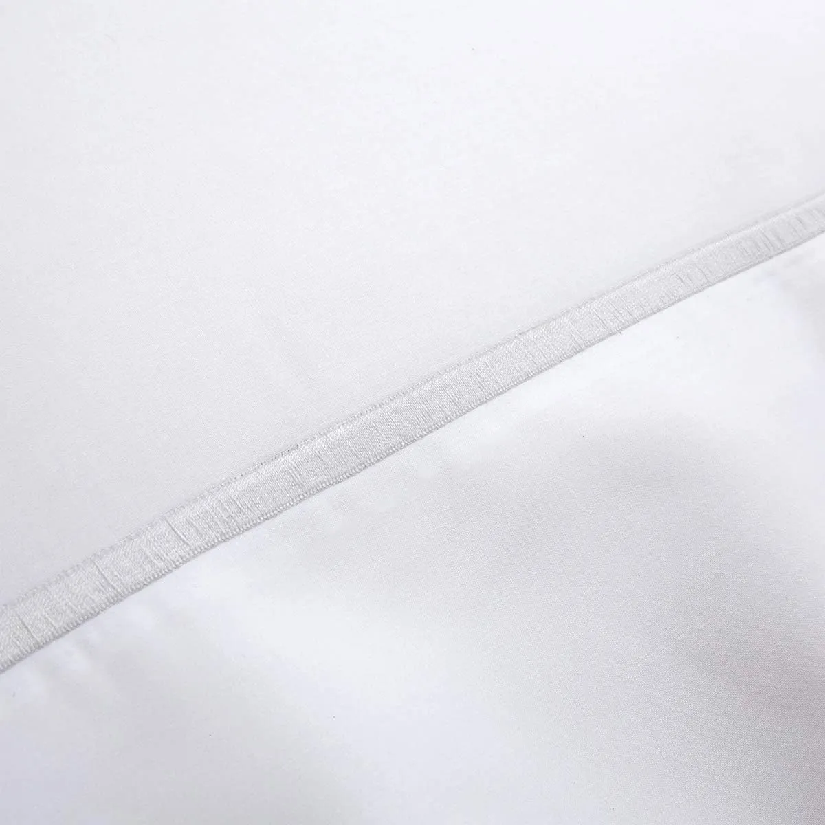 Yves Delorme Athéna Blanc King 110 x 94 in Duvet Cover Extra Soft and Cooling Luxury Sheets, 100% Natural Organic Cotton - Breathable and Durable