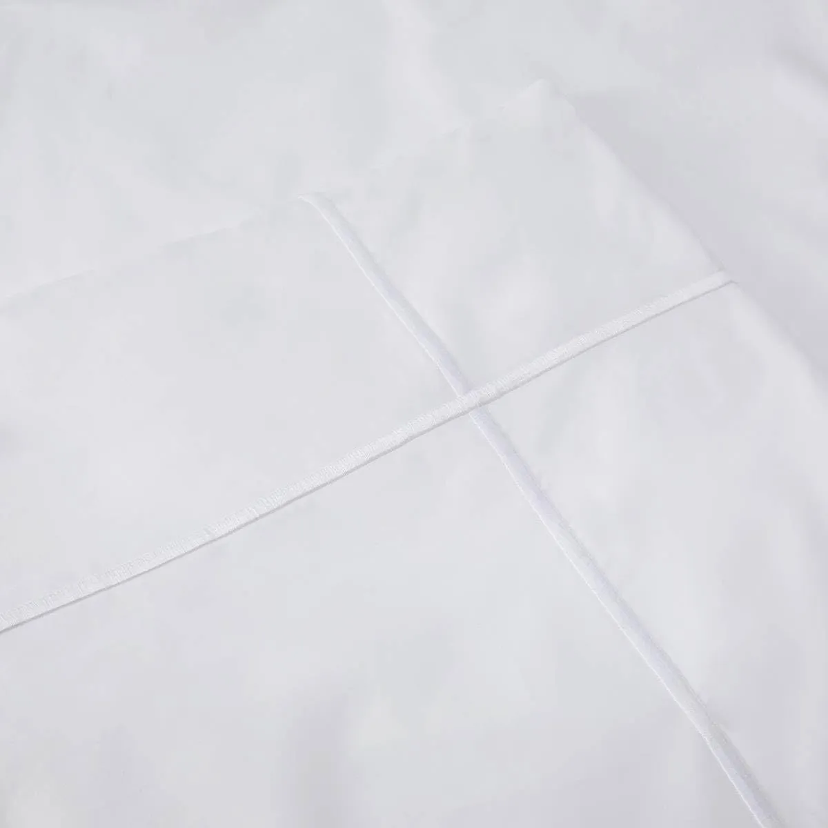 Yves Delorme Athéna Blanc King 110 x 94 in Duvet Cover Extra Soft and Cooling Luxury Sheets, 100% Natural Organic Cotton - Breathable and Durable