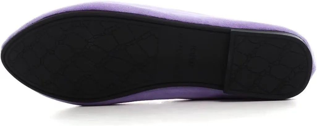 ZTWUTANG Women's Cute Round-Toe Flat Ballet Shoes Comfortable Dress Shoes for Walking